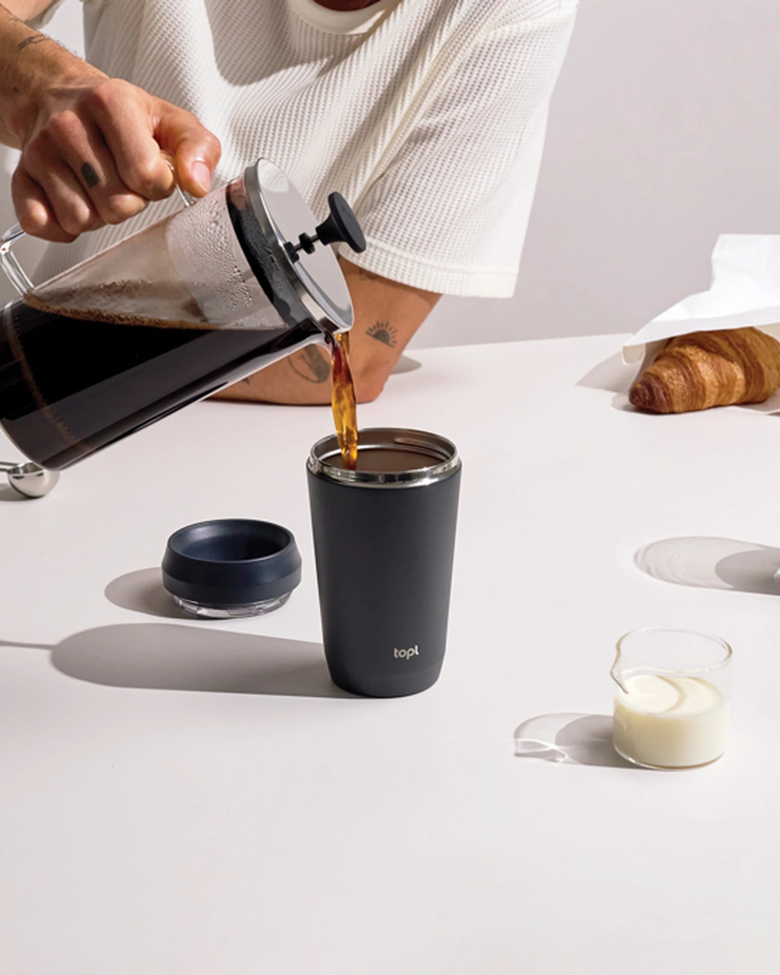 Promotional recycled stainless steel mug 354ml - 3